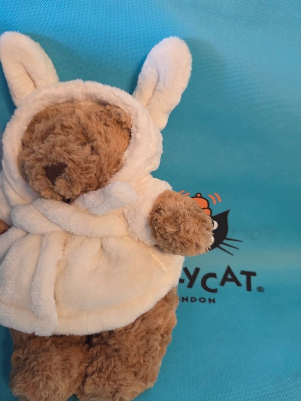 Jellycat Bartholomew Bear Bathrobe Plush Stuffed Animal NWT Medium 10 Inch